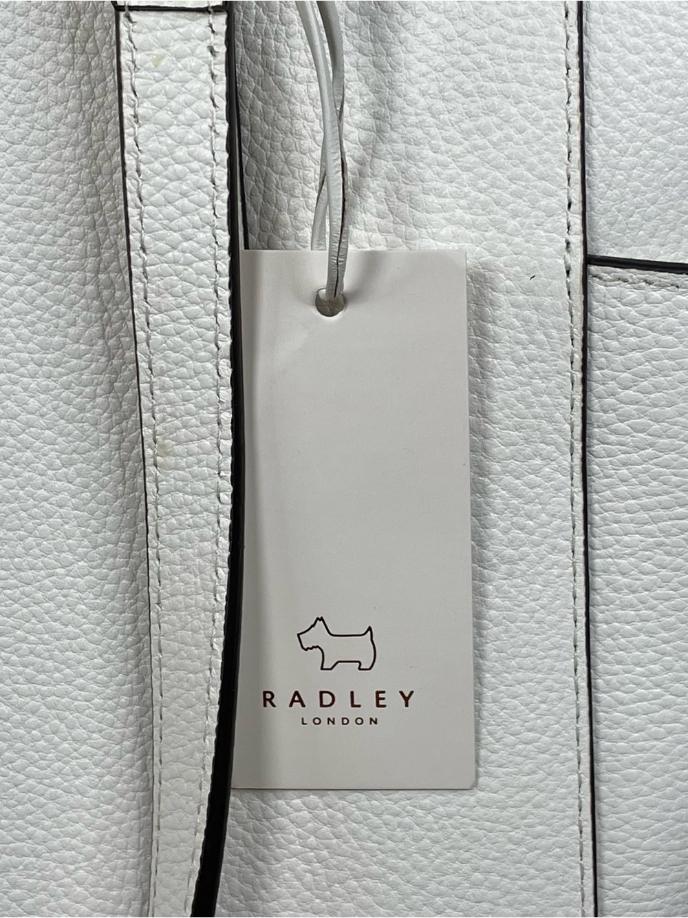 RADLEY London Silk Street Ziptop Shoulder White Handbag New with Tags - Picture 3 of 12